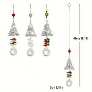 Cross-border New Greetings Artificial DIY Christmas <b>Tree</b> Metal Hanging Decorations Christmas Scene Atmosphere Arrangement - Product Image 2