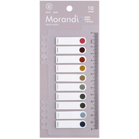 Marque-pages autocollants couleur Morandi, index adhésifs détachables, marqueurs fluorescents imperméables pour étudiants, index pour feuilles mobiles