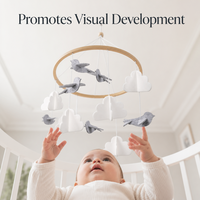 Mobile de berceau en feutre avec oiseaux et nuages, style nordique 3D, décoration suspendue pour chambre de bébé, anneau en bambou, personnalisable avec votre logo, OEM ODM, vente en gros