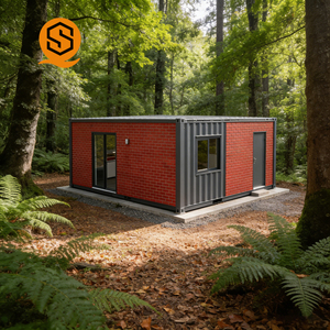 Conteneurs d'expédition préfabriqués <span class=keywords><strong>de</strong></span> 20 pieds et 40 pieds en acier corten, dortoir temporaire, bureau, logement pour réfugiés pour utilisation sur chantier, extérieur - Product Image 3