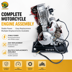 Motor Completo para <span class=keywords><strong>Motocicleta</strong></span> CG125 de 125cc, 4 Tiempos, Refrigerado por Aire, Monocilíndrico, para Motocross, Repuestos - Product Image 2