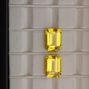 พลอยแซฟไฟร์สีเหลืองที่ปลูกในห้องทดลองที่หรูหราอัญมณีหลวมหินตัดตามสั่งมีความชัดเจนสูงสำหรับทำเครื่องประดับทำด้วยมือ - Product Image 3