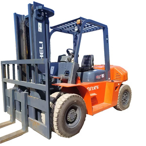 Meilleur prix Chariot élévateur diesel HELI CPCD80 de 8 tonnes avec moteur de boîte de vitesses et roulement - Côté gauche Capacité 8000 kg - Product Image 1