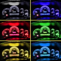 Ampoule LED Canbus T5 2016 6SMD W3W W1.2W, éclairage intérieur de voiture, lampe d'avertissement du tableau de bord, indicateur, lampe d'instrument automobile, 12V