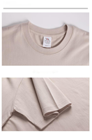 T-shirt de luxe en gros, T-shirts personnalisés pour hommes 100% coton, coupe formelle, épaules tombantes, col rond, impression DTG DTF, T-shirt surdimensionné avec logo imprimé