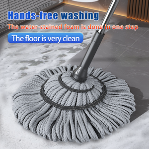 Siêu mịn sợi nhà bếp phòng tắm sàn gạch làm sạch lau dài xử lý Xoắn lau với tự xoắn nước tính năng có thể giặt lau - Product Image 3