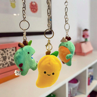Porte-clés en peluche de fruits de dessin animé personnalisé, développement d'IP sur mesure, pendentif en peluche de taille personnalisée, jouet en peluche en coton pour boîte surprise