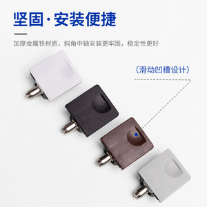 Sliding Cover Center Plate Support 5mm Iron And <b>Plastic</b> Shelf <b>Bracket</b> For Wardrobe Cabinet Easy Installation - Product Image 3