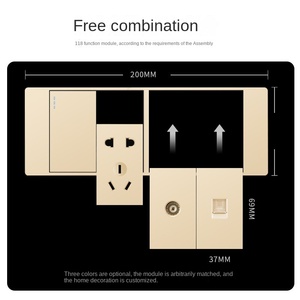 Wall <b>Sockets</b> Electrical Hot Sale American Standarduniversal <b>Socket</b> for Home Wall <b>Sockets</b> Electrical Wall <b>Switch</b> - Product Image 5