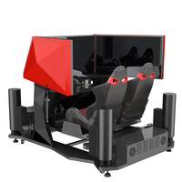 Jeu de course d'amusement en salle, simulateur de réalité virtuelle avec système de mouvement 6DOF, doté d'une voiture de course en métal et de diverses pistes réalistes