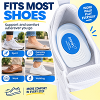 Inserts de talon en Poron pour chaussures, coussinets en gel pour le confort du talon, absorption des chocs, marche, course à pied et usage quotidien