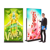 Tótem LCD 4K Android de 100/85/75/65/55 Pulgadas, Pantalla Publicitaria Kiosco con Menú Digital y Cartelería para Videos