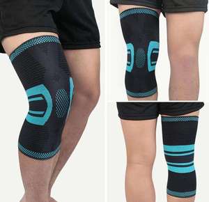 Rodillera de compresión para hombre, para correr y trabajar, protector deportivo de rodilla tipo manga - Product Image 1