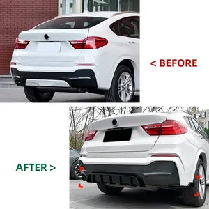 Diffuseur de pare-chocs arrière StarNav pour X4 F26 M Sport 2014-2018, lame de spoiler, protection de carrosserie, garniture extérieure, kit carrosserie auto - Product Image 4