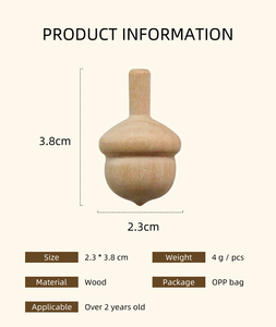 DIY Malerei Blank Holz <span class=keywords><strong>Peg</strong></span>-Top für Kinder - Product Image 3