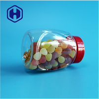 Bocaux personnalisables en plastique PET de 400 ml, étanches, sans BPA, de qualité alimentaire, pour bonbons, beurre de cacahuète, aliments en conserve, biscuits, sucre - Guangzhou