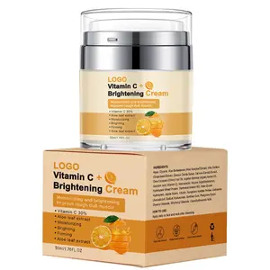 Custom Logo Reduce Dark Spots And Wrinkles Keep PH Balanced Vitamin C Brightening Glow Facial Cream