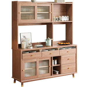 Dazhang Jiaju Ash Wood Solid Wood <b>Sideboard</b> 900mm+ Storage Cabinet Scandinavian Style For Living Room <b>Kitchen</b> - Product Image 5