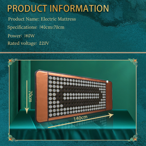 Xiuyan fabrika doğrudan satış yeşim taş yatak turmalin ısıtmalı taş yatak doğal yeşim Mat masaj pedi - Product Image 3