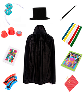 BrilliantMagic Young <strong>Magician</strong> Costume Set Top Hat <strong>Wand</strong> and Magic Tricks Suitcase for Show and Performance - Product Image 2