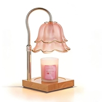 Nouvelle Décoration de Bureau en Verre Cristal Art Déco, Chauffe-Bougie LED, Veilleuse de Chevet, Énergie Curative