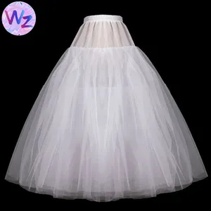 Vendite dirette della fabbrica no hoop 2 strati di filato una linea sottoveste abito da ballo e sottoveste da sposa sottogonna sottoveste bouffant