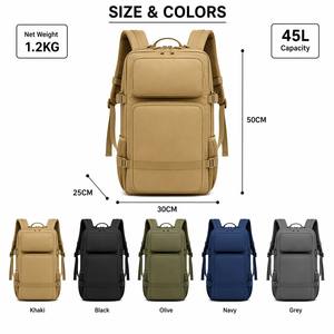 กระเป๋าเป้สะพายหลังแบบ MOLLE สำหรับเดินป่า ตั้งแคมป์ ล่าสัตว์ ท่องเที่ยว ความจุขนาดใหญ่ ผลิตจากไนลอน กันน้ำ มีช่องใส่ของหลายช่อง รับสกรีนโลโก้ - Product Image 1