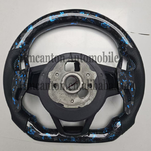 Volante Deportivo de Fibra de Carbono Forjado y Cuero Perforado para Modelos Audi A3 A4 A4L A5 A7L A8 Q5 Q7 B9 A6 R8 - Product Image 2