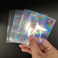 Protège-cartes magique holographique prismatique 56x87 Penny, pochettes de cartes holographiques assorties, matériau PP recyclable, impression cadeau