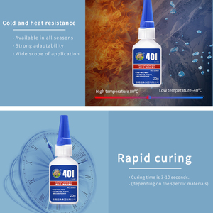 Adhesivo Instantáneo SL GUOELEPHANT 401 de 20g, Superpegamento Insensible a la Superficie para Unir Materiales Porosos, Inertes y Ácidos - Product Image 4