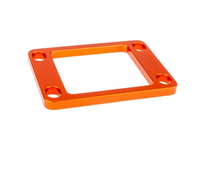 Pièces moulées sous pression en aluminium anodisé de couleur personnalisée, supports de montage usinés avec précision, écrous pour équipement industriel