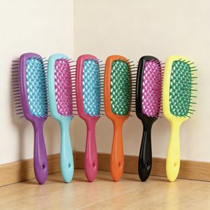 Pettine Multifunzione a Doppia Punta in ABS PC Resistente al Calore per Salone e Casa, Allevia la Forfora e il Prurito, Strumento di <span class=keywords><strong>Styling</strong></span> Calmante - Product Image 1