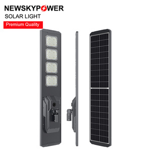 Lampes solaires 100W 120W pour l'extérieur Lampe de rue intelligente à LED haute luminosité Lampes de rue robustes solaires avec télécommande - Product Image 6