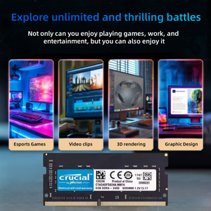 Crucial <span class=keywords><strong>RAM</strong></span> DDR4 <span class=keywords><strong>4GB</strong></span> 8GB 16GB 2133 2400 2666 Mhz SODIMM DDR4 Laptop <span class=keywords><strong>Ram</strong></span> PC4 3200 19200 21300 260PIN 25600 V - Product Image 5