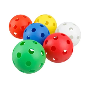 Wholesale OEM 72MM TPE Plastic Multi Color 23g Outdoor Practice Floorball Ball