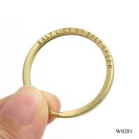 Rostfreie Leder-Schlüsselanhänger-Ringe 35mm Massiver Messing-Schlüsselring Maßgefertigter Metall-Spaltring mit Klarem Logo