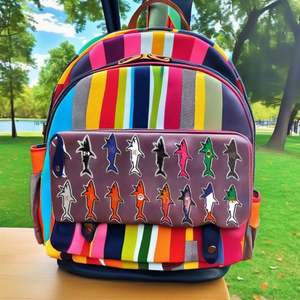 สติกเกอร์ PVC ลายฉลาม 3 มิติ แบบกำหนดเอง กันน้ำ ตกแต่งการ์ตูน ขายส่ง สติกเกอร์ฉลาม - Product Image 1