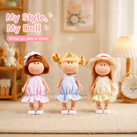 Poupée Bébé Interactive Tendance 24 cm, 3 Styles Mignons, avec Vêtements à Habiller – Jouet Idéal pour Enfants et Adolescents, Cadeau de Fêtes