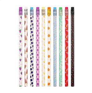 Crayons à dessin mignons en graphite noir HB 2B, promotionnels, en vrac, personnalisables avec gomme, plusieurs couleurs - Product Image 1