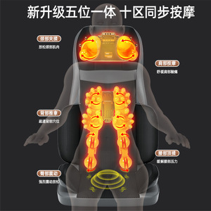 Customized Neck Massage Cushion USB Rechargeable 36V Lithium Battery Timing Function for Home Full Body Relief - Product Image 4