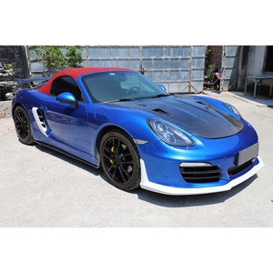 Modificación de coche 991 2012-2018, actualización del parachoques delantero, capó de fibra de carbono, protección del capó del motor para 911 - Product Image 4