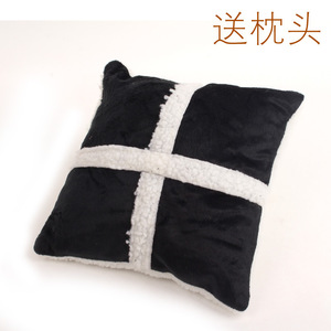 Pet <b>Sofa</b> Bed Round Black Polyester Fiber Fill <b>Dog</b> Bed Four Seasons Use Hand Wash - Product Image 3