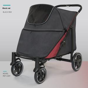 New Upgrade Luxury Dog Stroller for Medium Dogs Foldable Elegant Style Portable Trolley Low MOQ for Cats - Product Image 3