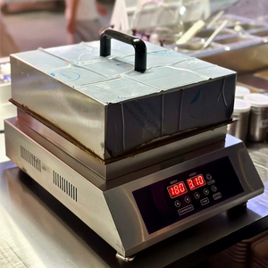 Machine à soufflés numérique à double minuterie indépendante, double plaque en cuivre pur, pour crêpes moelleuses, idéale pour les stands de rue - Product Image 4