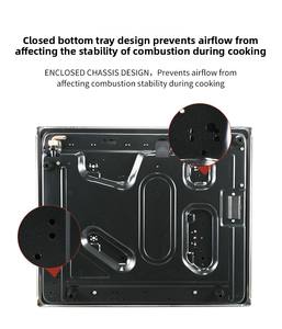 Cuisinière à gaz encastrable double usage en acier inoxydable à quatre brûleurs, économe en énergie, pour la maison et l'extérieur - Product Image 5