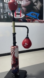 Ensemble de boxe vertical réglable <span class=keywords><strong>avec</strong></span> balle de frappe <span class=keywords><strong>avec</strong></span> <span class=keywords><strong>gants</strong></span> de boxe pour l'entraînement - Product Image 5