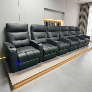 كرسي مسرح منزلي فاخر أفضل جودة كرسي جلد كهربائي للمقعد قوة سينما منزلية أرائك أفلام بتصميم حديث - Product Image 1