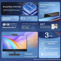 Computadora Todo en Uno HP ProOne 440 G9 de 23.8 Pulgadas, 14.ª Generación I7 14700, 8GB, 512GB SSD, Cámara, WiFi, para Negocios y Oficina