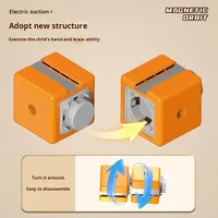 Cube magique magnétique transformable en plastique 1:5, blocs de construction, voie ferrée, voiture électrique anti-gravité, ensemble pour enfants