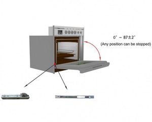 Charnières de cuisine en acier inoxydable, charnières de <span class=keywords><strong>porte</strong></span> en verre pour <span class=keywords><strong>four</strong></span> ou cuisinière à gaz - Product Image 4